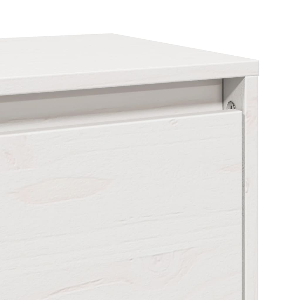 Armario de pared madera maciza de pino blanco 45x30x35 cm
