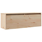 Armario de pared de madera maciza de pino 100x30x35 cm