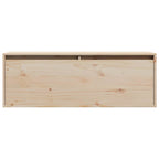Armario de pared de madera maciza de pino 100x30x35 cm