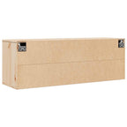 Armario de pared de madera maciza de pino 100x30x35 cm