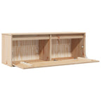 Armario de pared de madera maciza de pino 100x30x35 cm