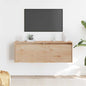 Armario de pared de madera maciza de pino 100x30x35 cm