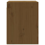 Armario de pared 2 uds madera de pino marrón miel 30x30x40 cm
