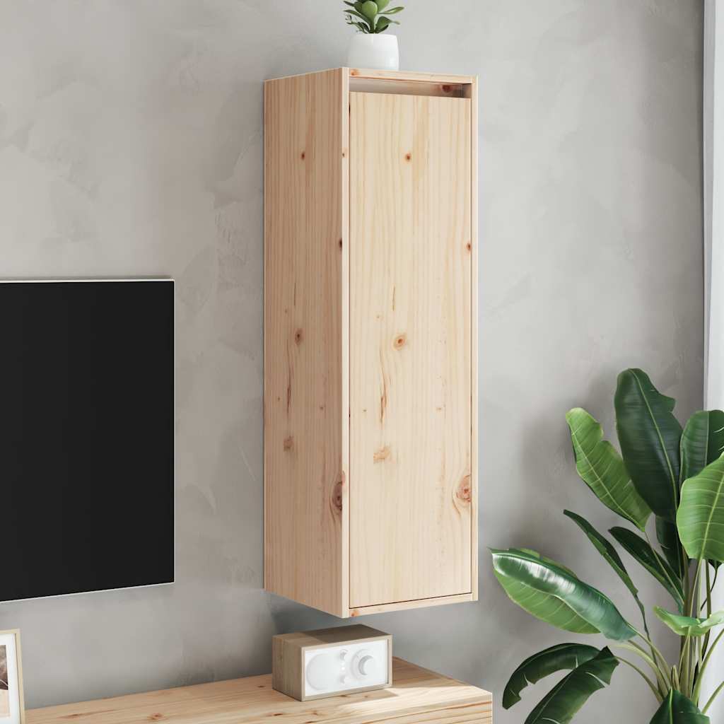 Armario de pared de madera maciza de pino 30x30x100 cm