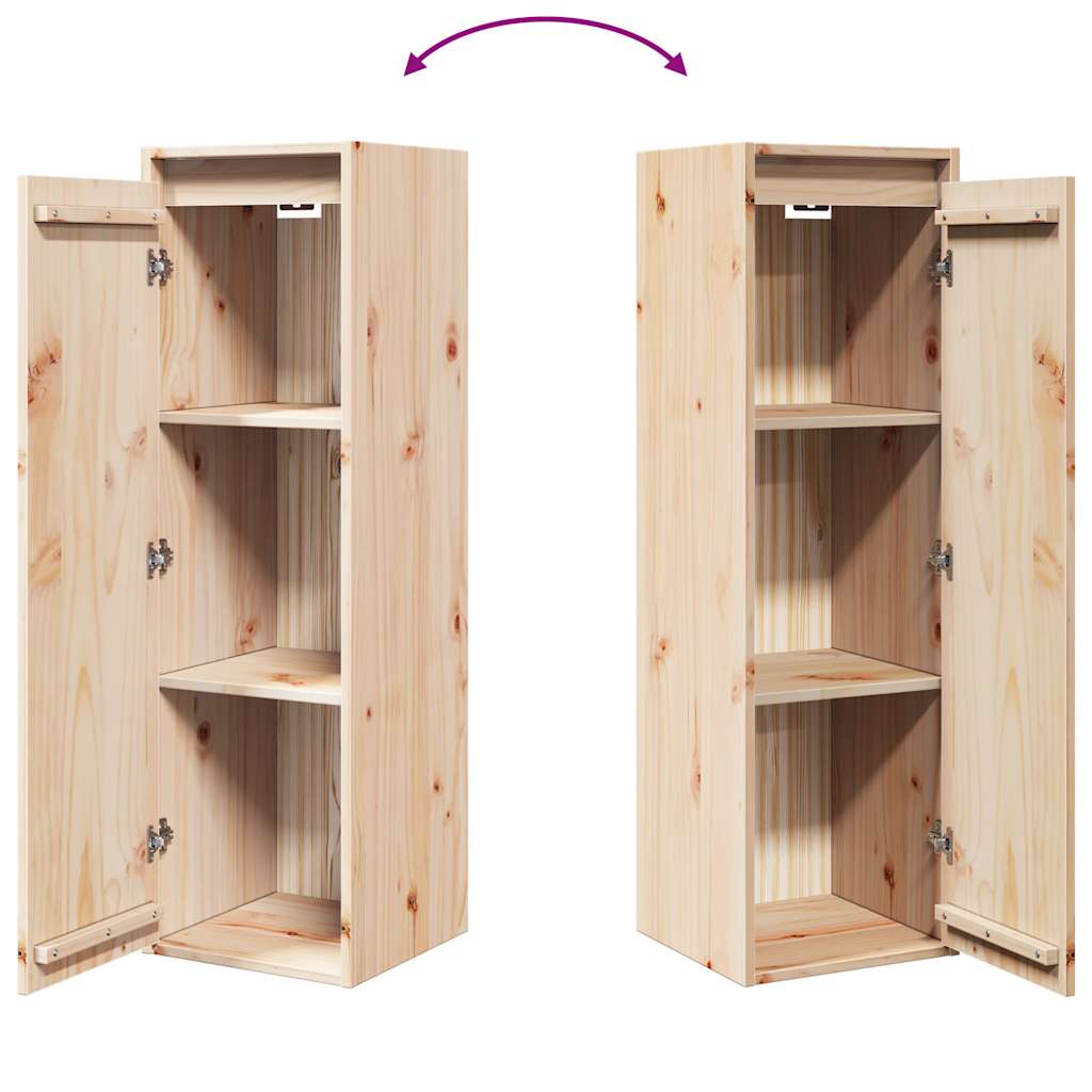 Armario de pared de madera maciza de pino 30x30x100 cm