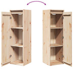 Armario de pared de madera maciza de pino 30x30x100 cm