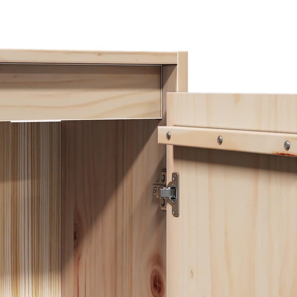 Armario de pared de madera maciza de pino 30x30x100 cm