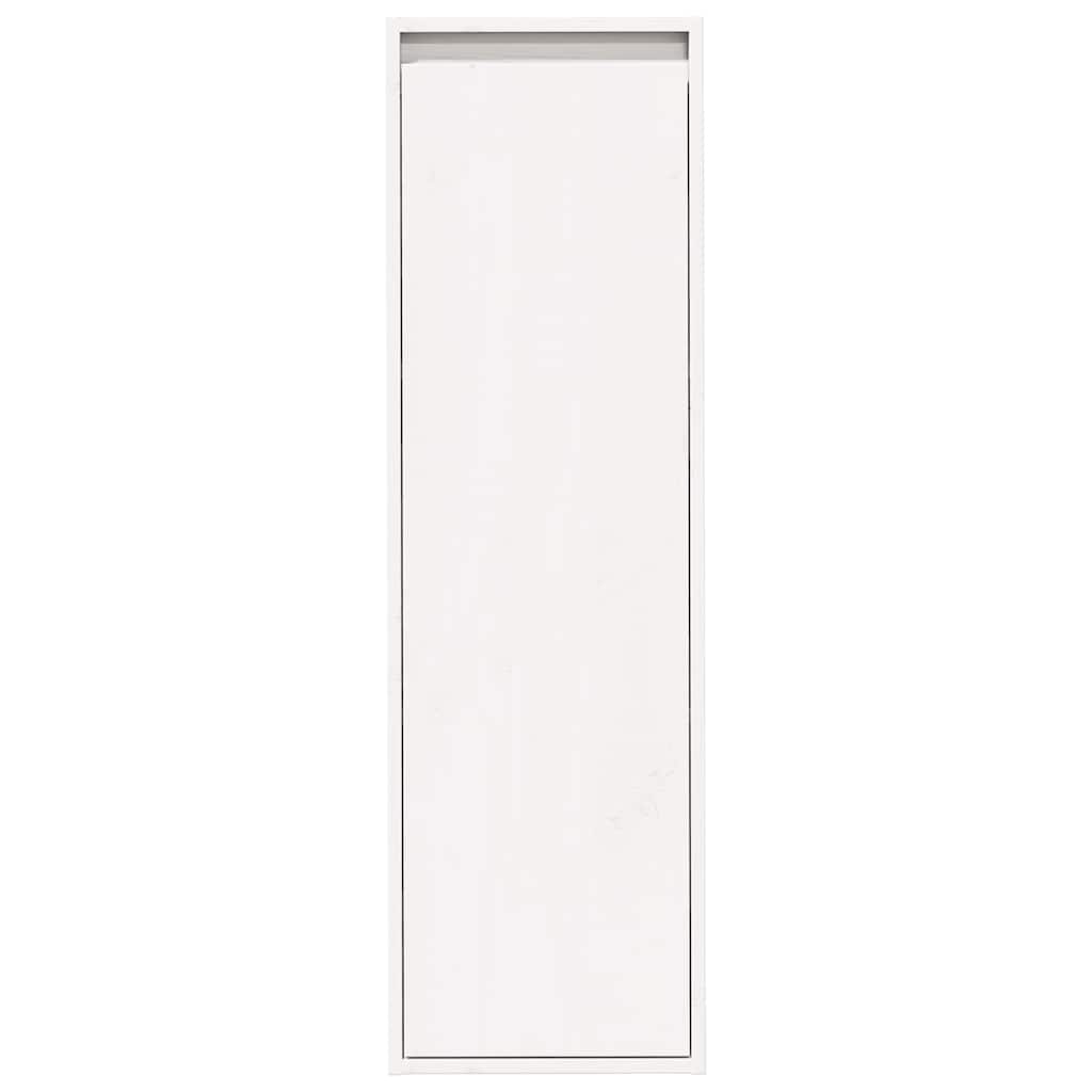 Armario de pared 2 uds madera maciza pino blanco 30x30x100 cm