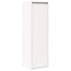 Armario de pared 2 uds madera maciza pino blanco 30x30x100 cm