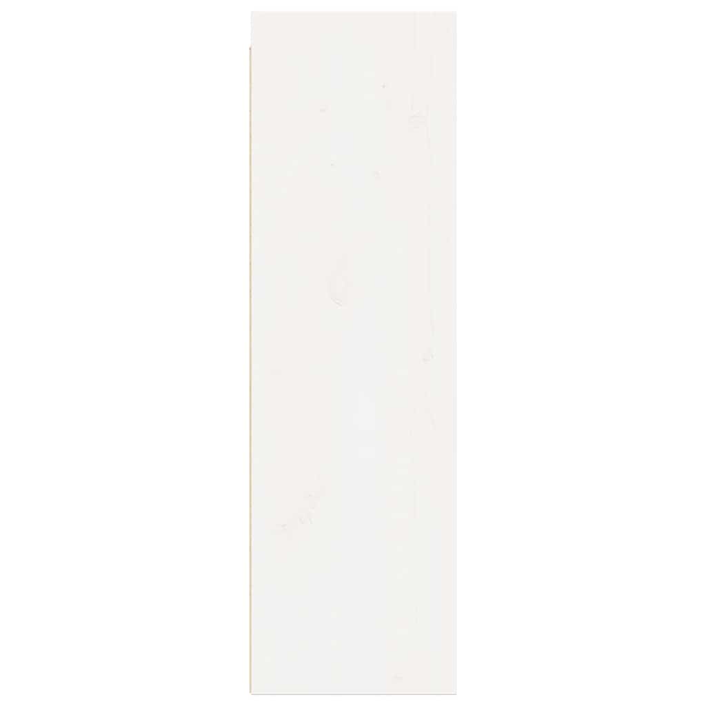 Armario de pared 2 uds madera maciza pino blanco 30x30x100 cm