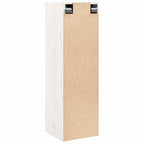 Armario de pared 2 uds madera maciza pino blanco 30x30x100 cm