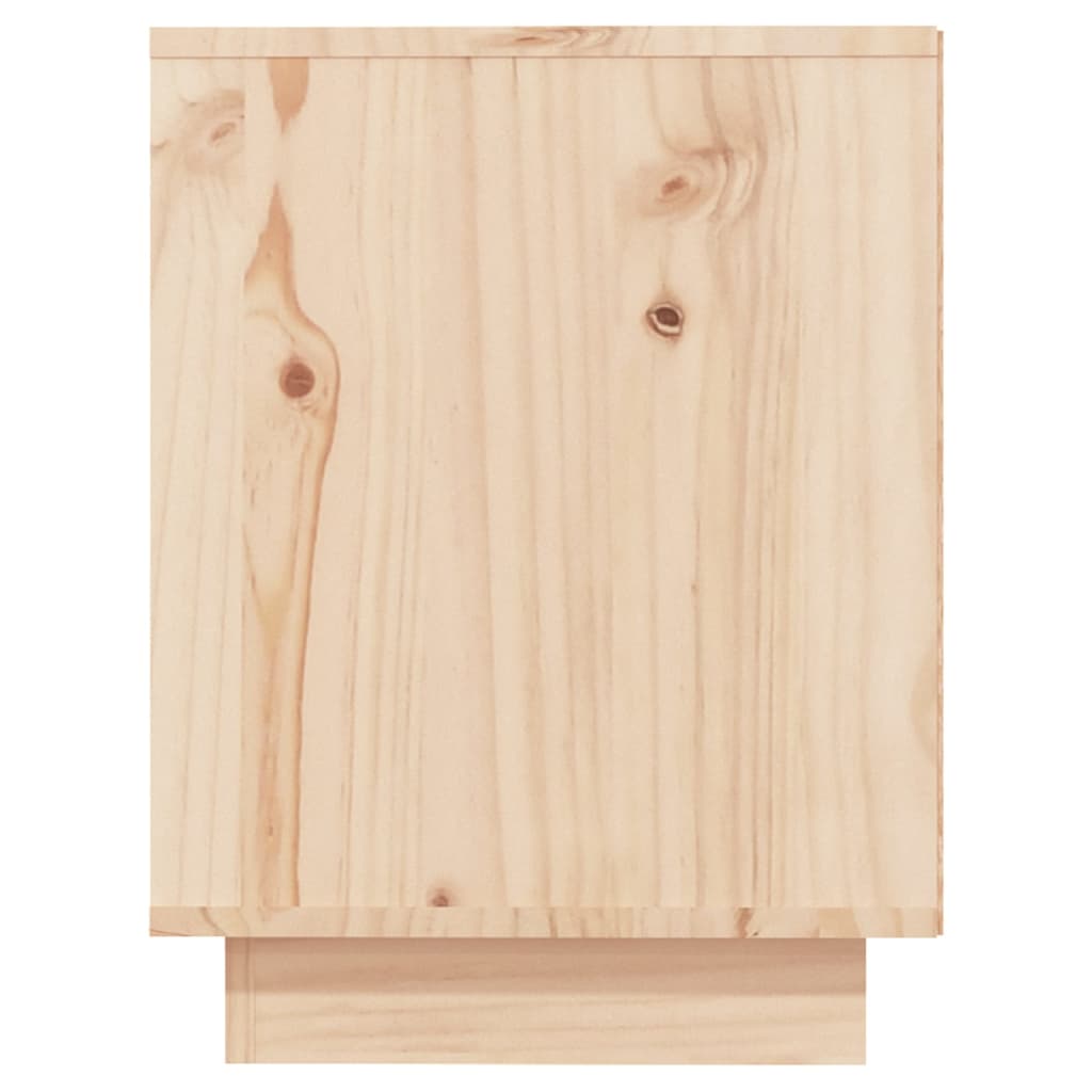 Zapatero de madera maciza de pino 110x34x45 cm