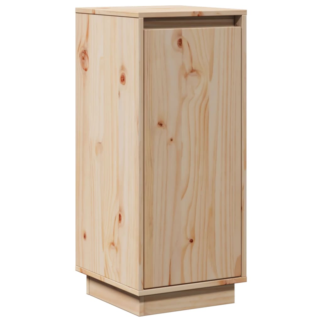 Aparador 2 uds madera maciza de pino 31,5x34x75 cm