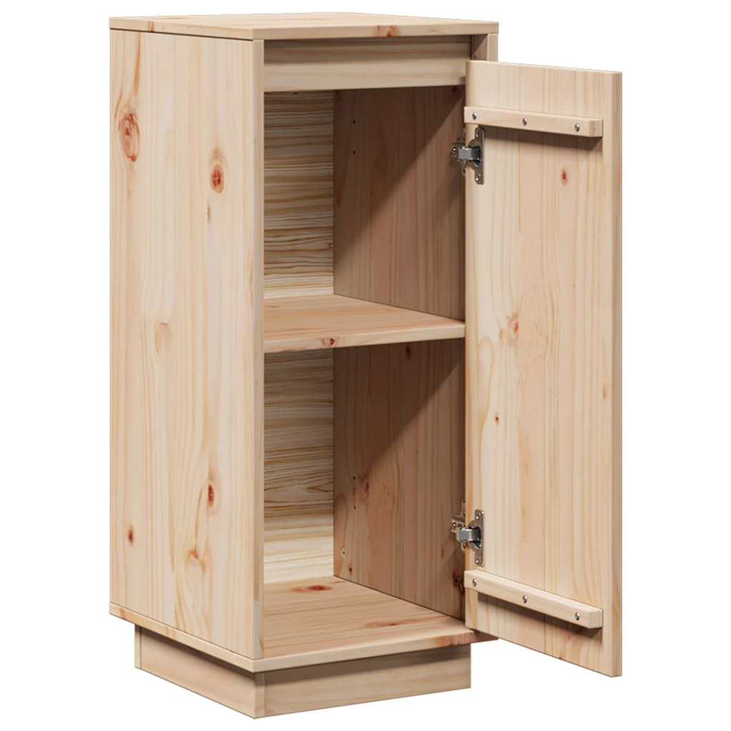 Aparador 2 uds madera maciza de pino 31,5x34x75 cm