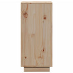Aparador 2 uds madera maciza de pino 31,5x34x75 cm