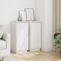 Aparador 2 uds madera maciza de pino 31,5x34x75 cm
