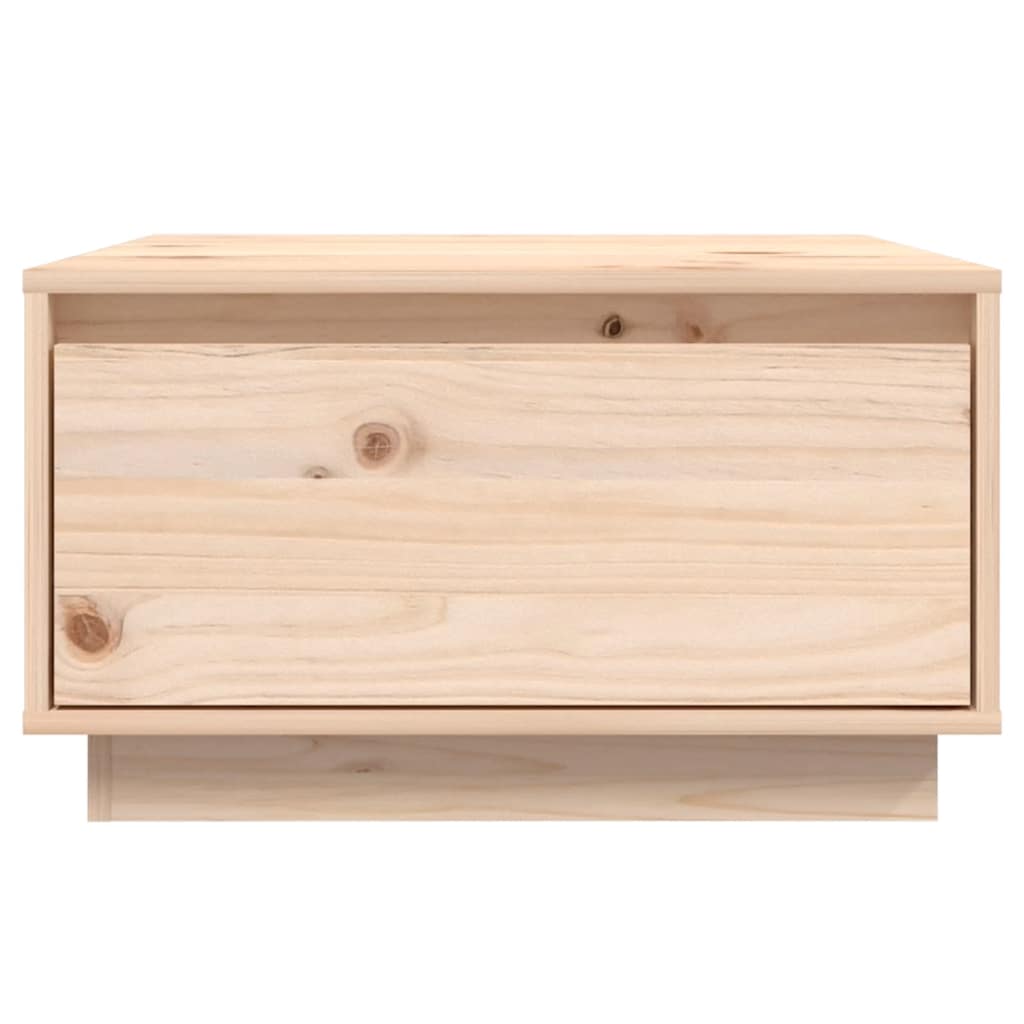 Mesa de centro de madera maciza de pino 55x56x32 cm