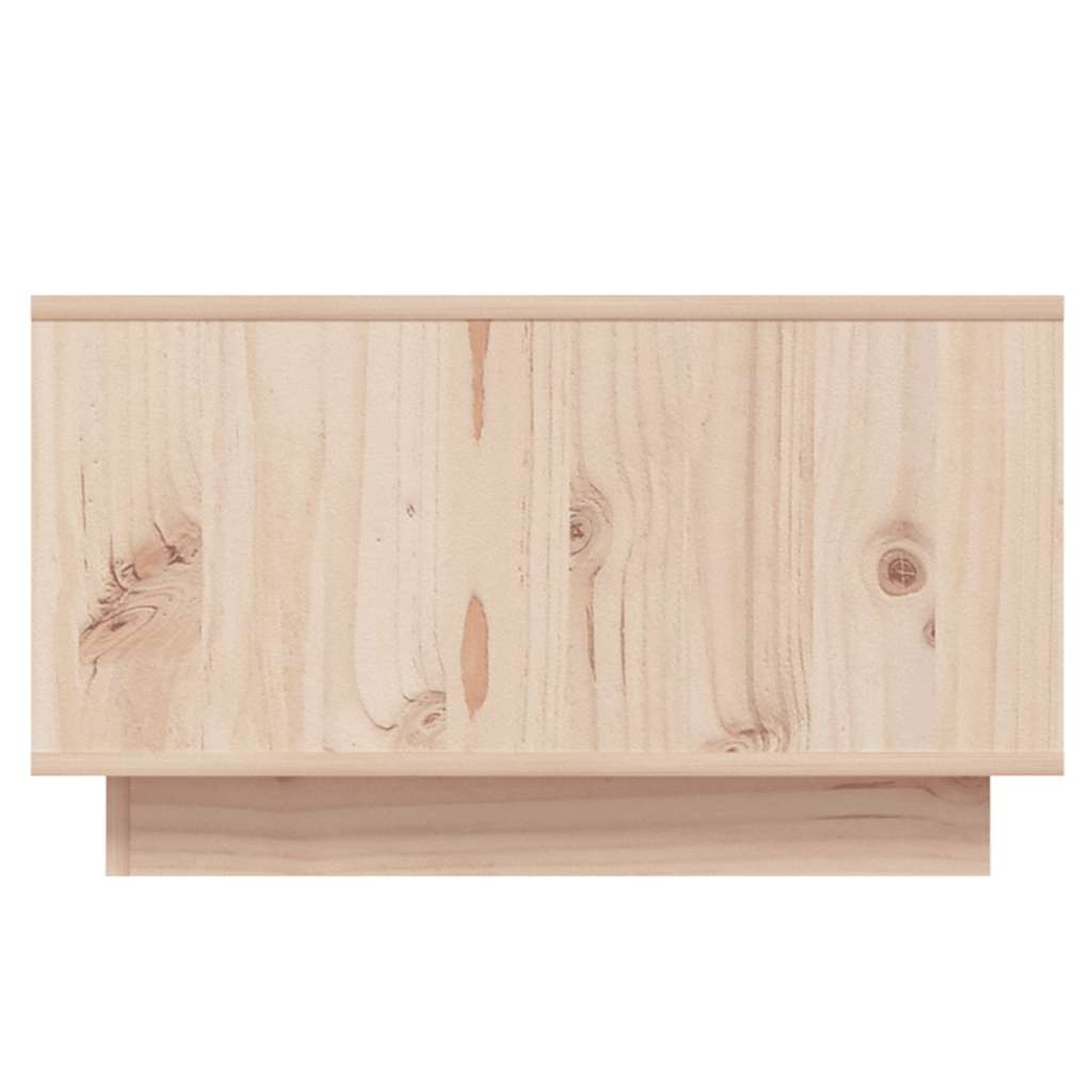 Mesa de centro de madera maciza de pino 55x56x32 cm