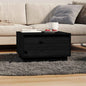 Mesa de centro de madera maciza de pino 55x56x32 cm