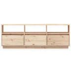 Mueble de TV de madera maciza de pino 140x37x50 cm