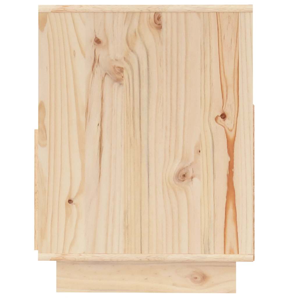 Mueble de TV de madera maciza de pino 140x37x50 cm