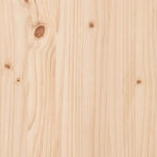 Mueble de TV de madera maciza de pino 140x37x50 cm