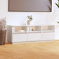 Mueble de TV de madera maciza de pino 140x37x50 cm