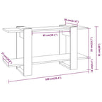Estantería madera contrachapada negro 100x30x51 cm