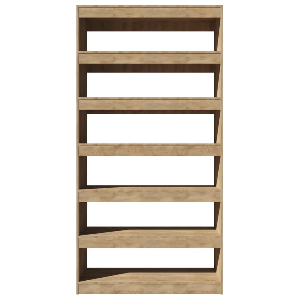 Estantería madera contrachapada roble Sonoma 100x30x198 cm