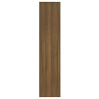 Estantería madera contrachapada marrón roble 60x30x135 cm