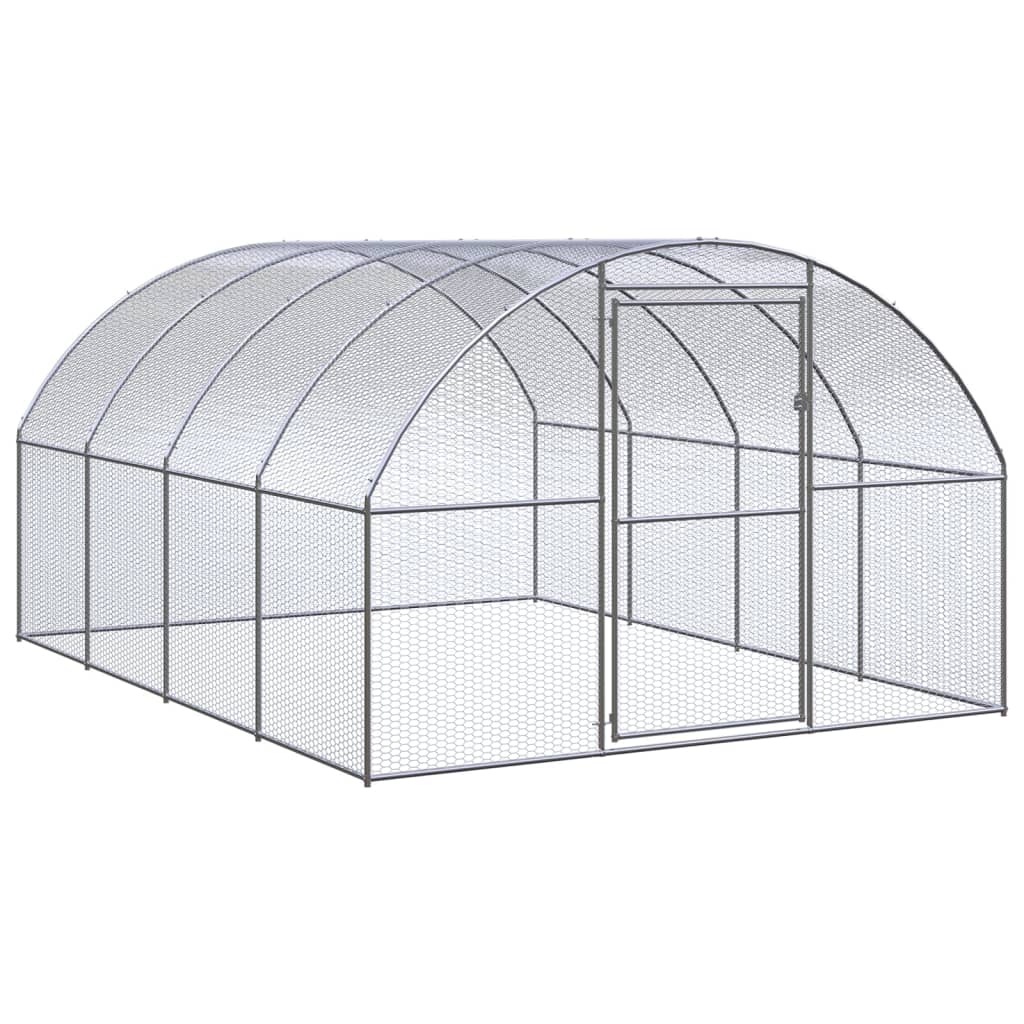 Galvanizado galinheiro exterior 3x10x2 m