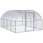 3x10x2 m galvanized steel outdoor chicken coop