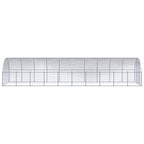 Gallinero de exterior de acero galvanizado 3x10x2 m