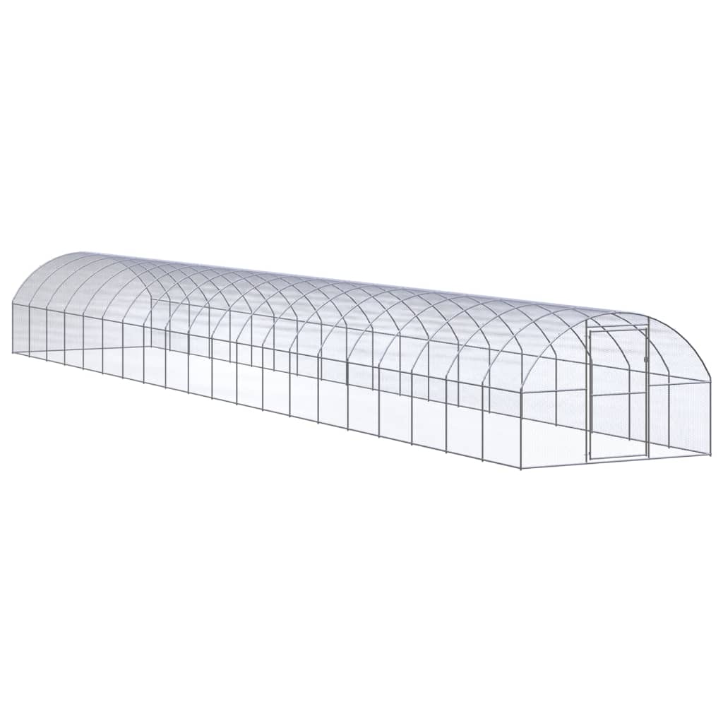 Galvanizado galinheiro exterior 3x10x2 m
