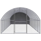 Gallinero de exterior de acero galvanizado 3x10x2 m