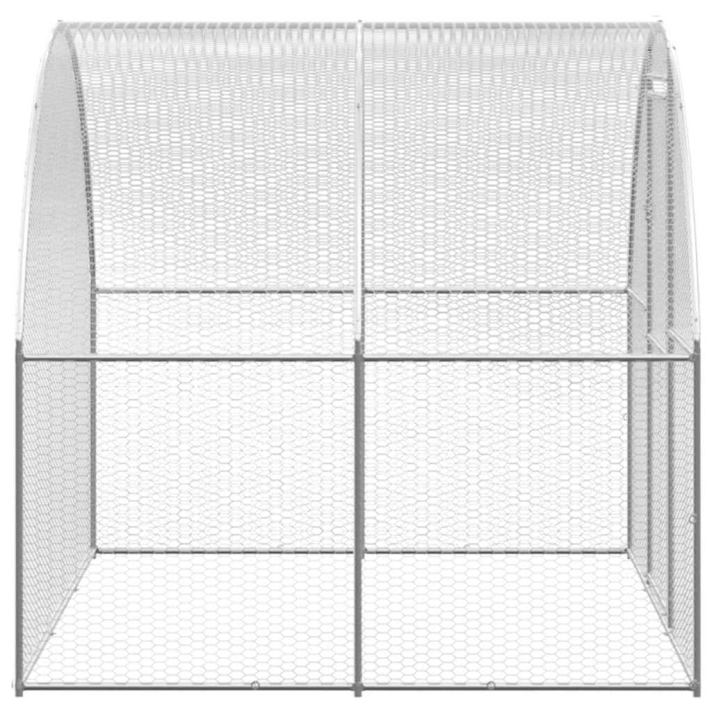 Gallinero de exterior de acero galvanizado 3x10x2 m