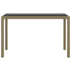 Set comedor de jardín 3 pzas con cojines ratán sintético beige