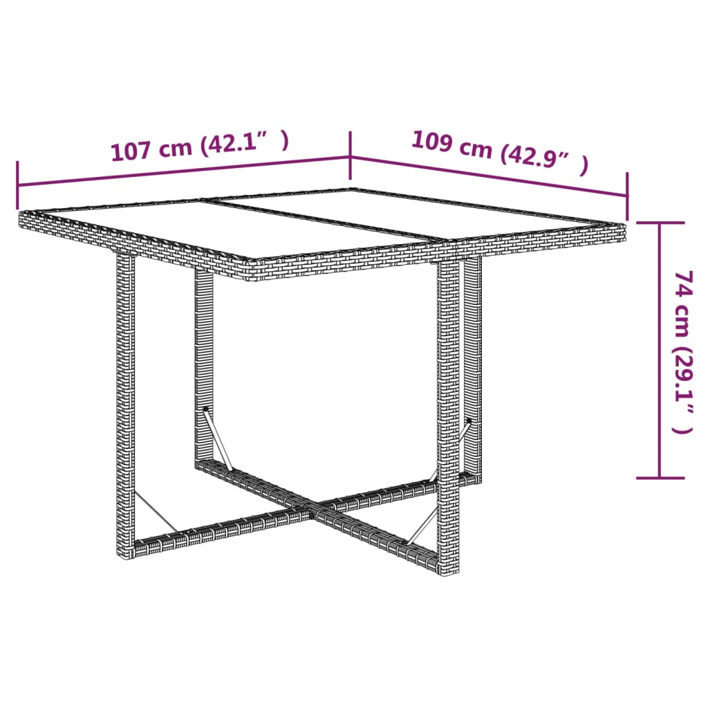 Set comedor de jardín 5 pzas con cojines ratán sintético negro