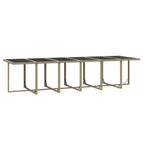 Set comedor de jardín 13 piezas y cojines ratán sintético beige
