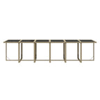 Set comedor de jardín 13 piezas y cojines ratán sintético beige