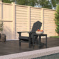 Cadeira de jardim Adirondack com mesa HDPE azul água