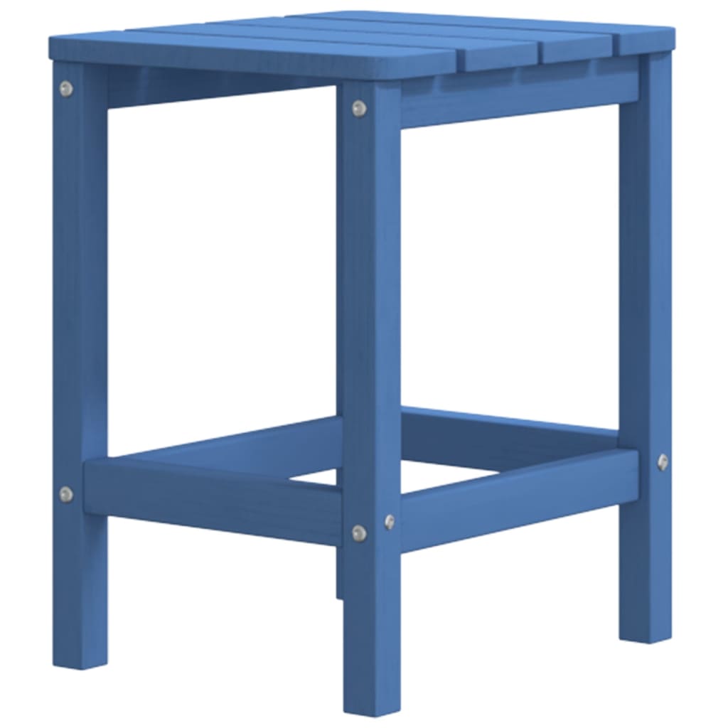 Silla de jardín Adirondack con mesa HDPE azul aguamarina