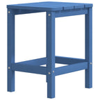 Silla de jardín Adirondack con mesa HDPE azul aguamarina