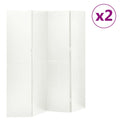Biombos divisores de 4 paneles 2 uds antracita acero 160x180 cm
