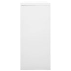 Armario de puerta corrediza con macetero gris acero 90x40x113cm