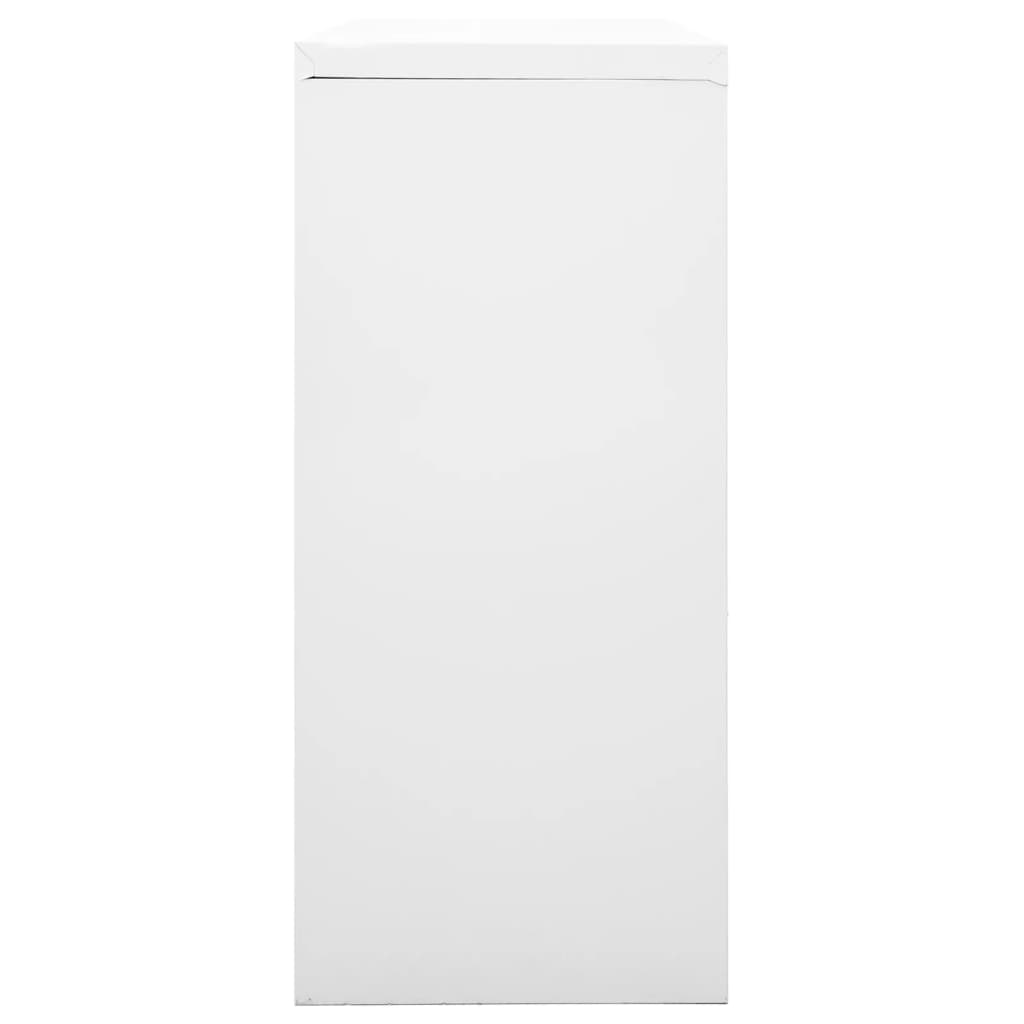 Armario de puerta corrediza con macetero gris acero 90x40x113cm