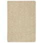 Alfombra peluda antideslizante color crema 120x170 cm
