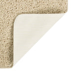 Alfombra peluda antideslizante color crema 120x170 cm