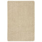 Alfombra peluda antideslizante color crema 120x170 cm