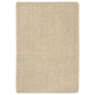 Alfombra peluda antideslizante color crema 120x170 cm